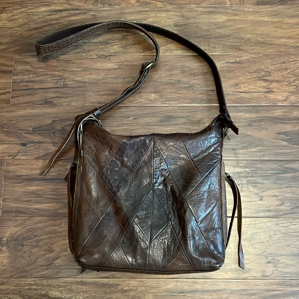 Brown Leather Lucky Brand Crossbody